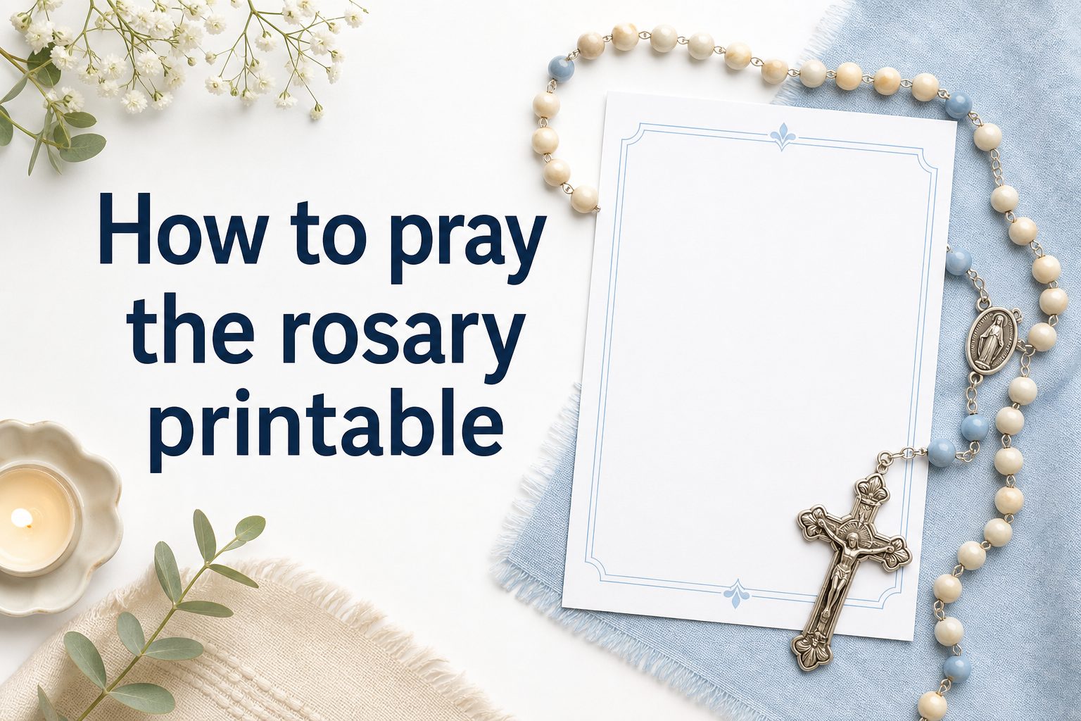 Printable rosary prayer guide