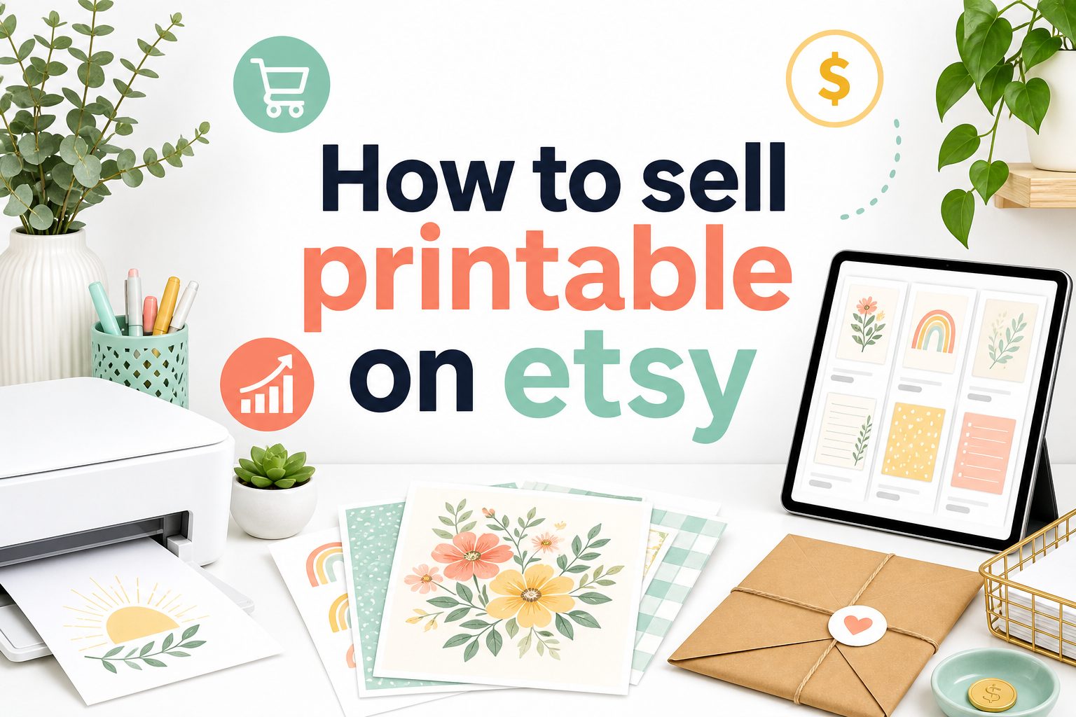 Selling printables on Etsy setup